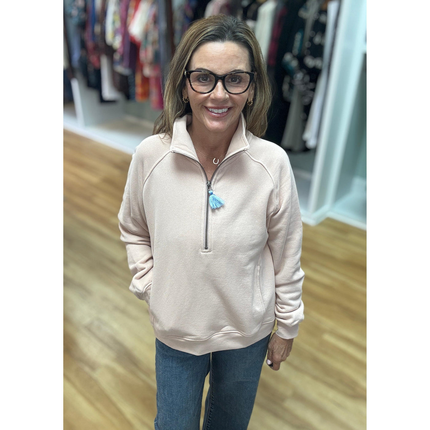 Hatley Mock Neck Pullover - Hushed Violet