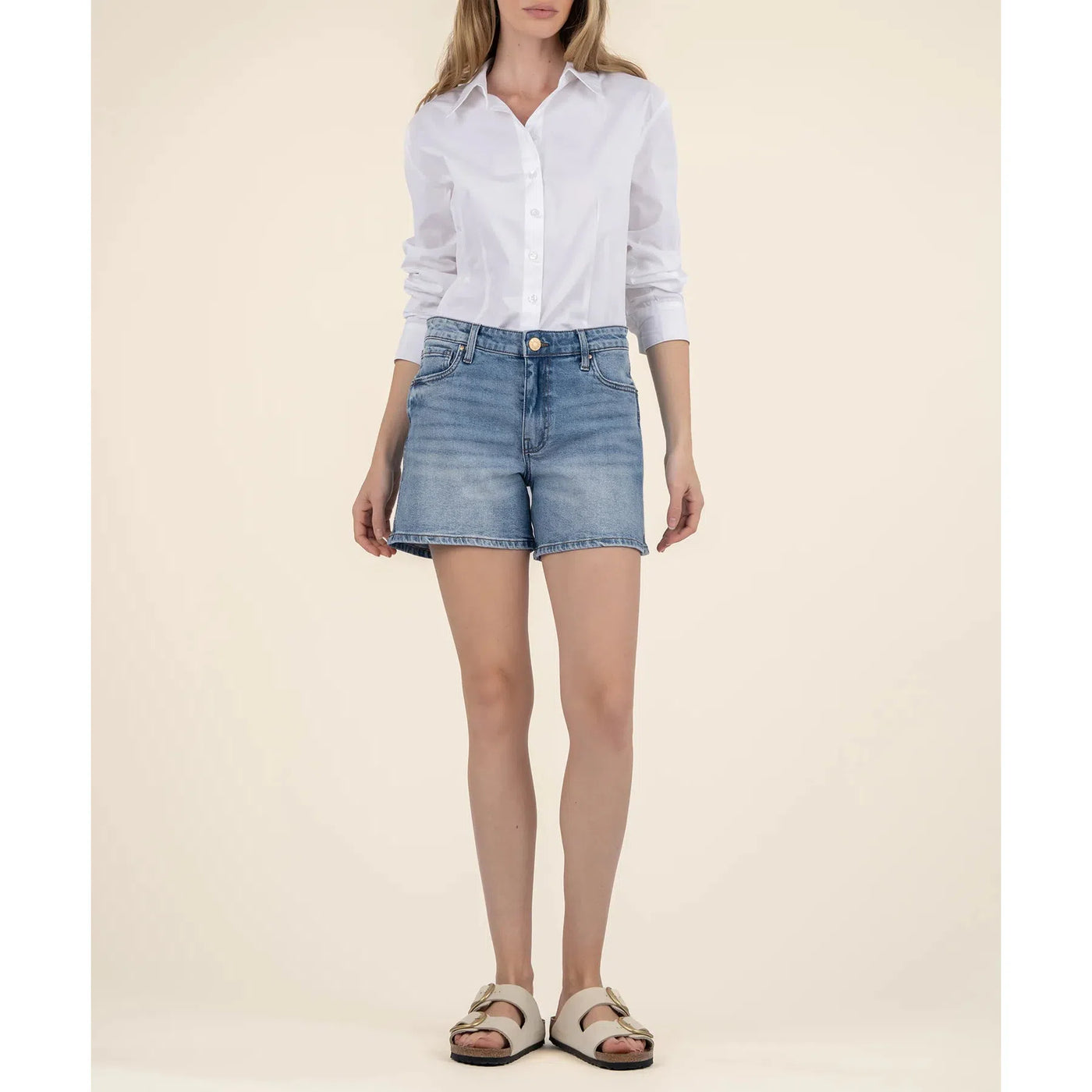 Kut Jane High Rise Shorts - Medium Wash